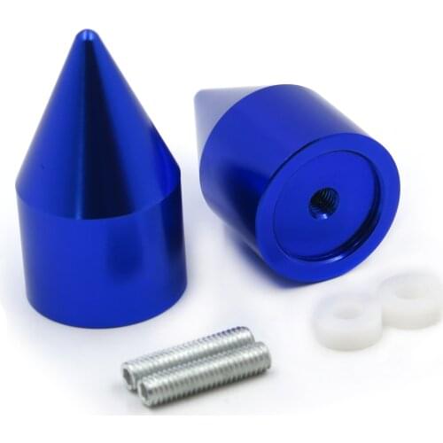 Aftermarket free shipping motorcycle parts Spike Bar Ends For Yamaha YZFR6 2006-2012 YZFR1 1998-2012 FJR-1300 2003-2010 BLUE