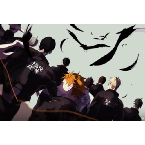 DIY Cross Stitch 5D Diamond Painting Haikyuu Japanese Anime Embroidery Picture Handmade Home Decoration Childrens Room Crafts