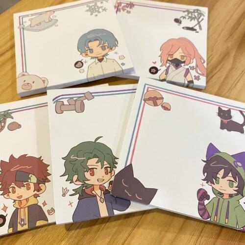 Anime SK8 the Infinity SK EIGHT JOE Reki Hasegawa Ranga MIYA Student Notebook Sticky Notes Message Stationery Label Memo Pad