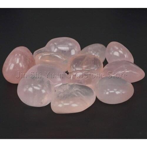 Bulk Tumbled Rose Quartz Stones Natural Polished Gemstone Supplies for Wicca, Reiki, and Energy Crystal Healing