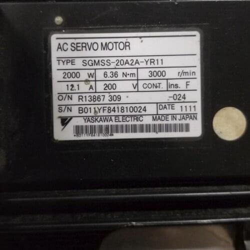 Used Tested Working SGMSS-20A2A-YR11 AC SERVO MOTOR
