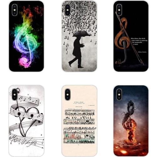 For Huawei G7 G8 P7 P8 P9 P10 P20 P30 Lite Mini Pro P Smart Plus 2017 2018 2019 Mobile Phone Case Love Music Note Piano Umbrella
