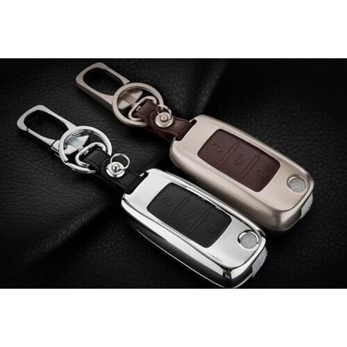 Zinc alloy Car Key Cover Case For Volkswagen Golf 6 7 Polo MK7 GTI R TSI Magotan CC Gran T-ROC Cross Lavida Series Passat B7