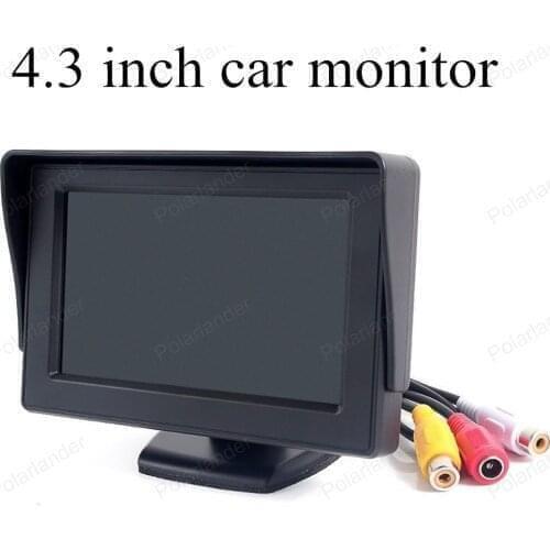 4.3 inch TFT Color digital Fold-able LCD car monitor car reverse rearview parking system for car backup rear view camera