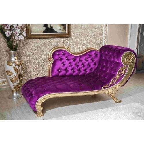 Cleopatra Jozefin Rest Sofa Hand Carved Genuine Gold Leaf A Quality Fabric Handmade Quilted Frequent Looking Handy Sofa