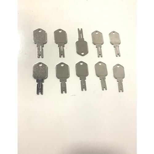 10PCS 166 186304 Forklift key for Pollak Clark Yale Hyster For Komatsu Mustang Gradall Gehl for Daewoo Doosan 5133504 A214062