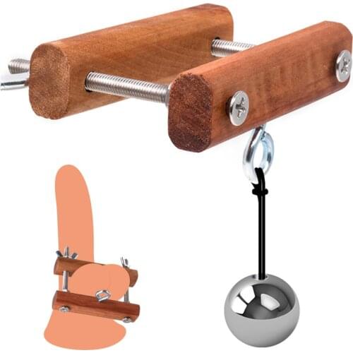 Penis Ring Testicular Restraint Clamp Scrotum Pendant Ball Stretcher Male Penis Training Sex Toys Testicles Stretcher Metal Ball