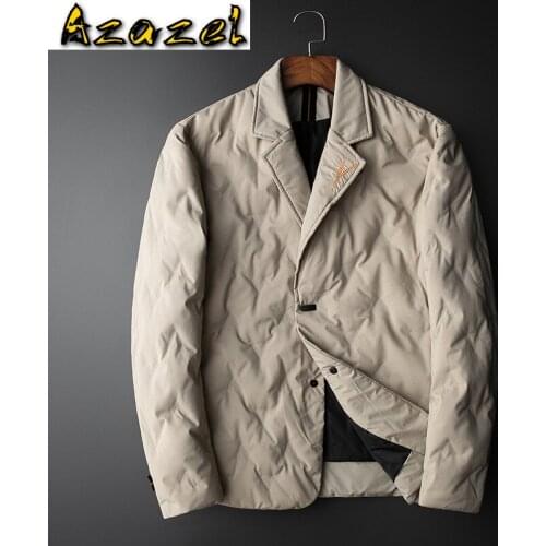 Korean New 2020 Down Jacket Men Business Casual Winter Warm 90% White Duck Down Hooded Man Coat Jaqueta Masculino Outwear M-5XL