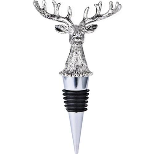 Creative Wine Stopper Animal Bottle Stopper Deer Head Wine Stopper Red Wine Stopper Sealed Fresh Wine Bottle Stopper