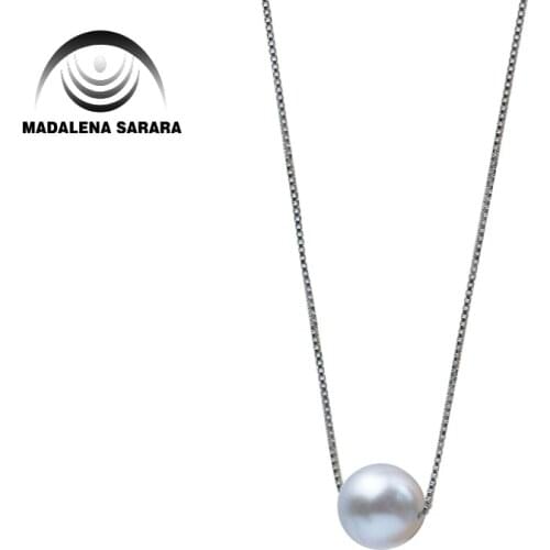 MADALENA SARARA Saltwater Akoya Pearl Pendant Necklace Single Pearl Chain Necklace MD-002565