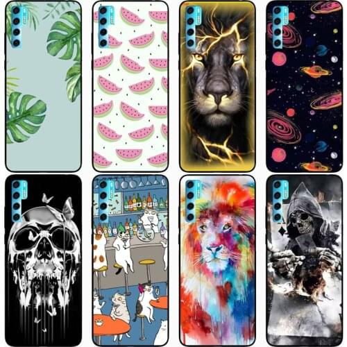 Fashion Soft silicone TPU Back Cover For TCL 20 PRO Phone Funda Case For TCL 20 Pro Cute Cartoon Case