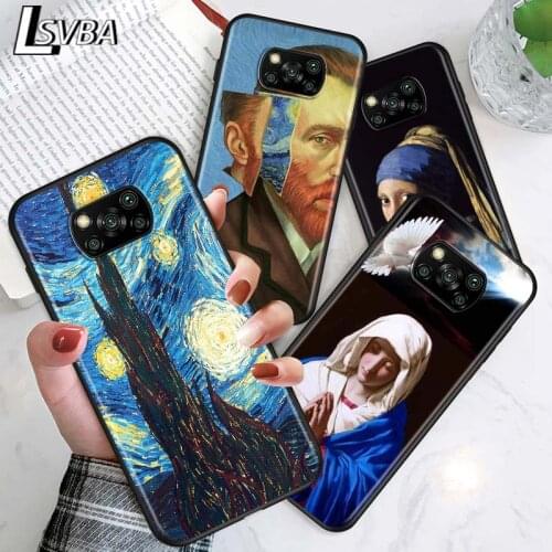 Oil Painting Virgin Mary for Xiaomi Poco X3 NFC X2 M3 M2 F2 F3 Pro C3 F1 A2 Lite Mix3 Play Silicone Soft Black Phone Case