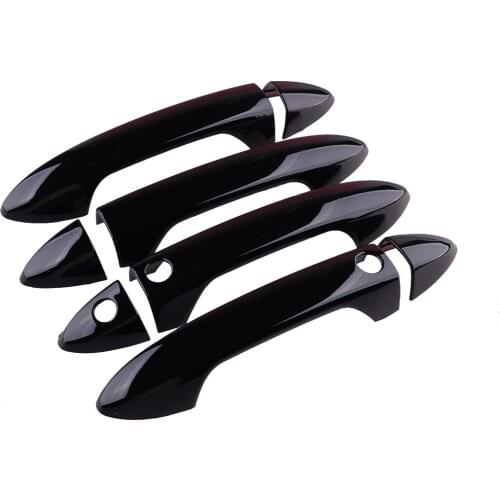 8Pcs/Set Car Side Door Handle Cover Trim With Smart Keyless Hole Glossy Black Fit For Honda Accord 9th 2013 2014 2015 2016 2017