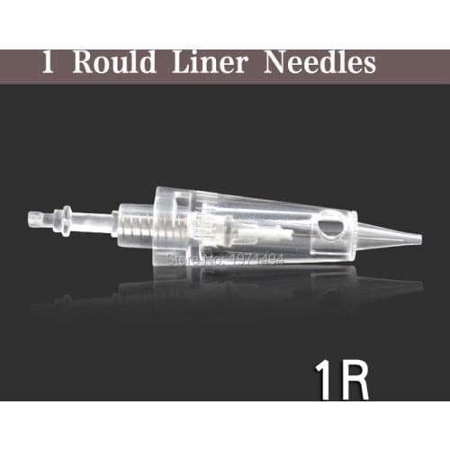 Disposable Sterilized Tattoo needles 50pcs permanent makeup needle 1RL for digital professional eyebrow lip liner tattoo machine