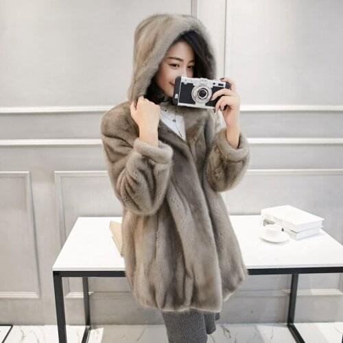 Parka Clothes 2020 Mink Real Fur Korean Winter Coat Women Leather Jacket Abrigo Mujer 1561-1 YY2279