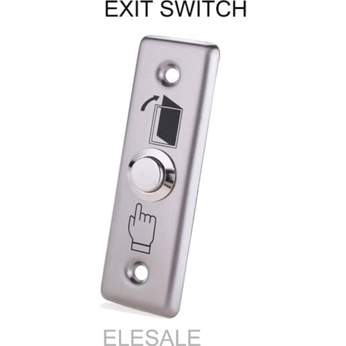Stainless Steel Rectangle Exit Push Release Button Switch For Electric magnetic Lock Door Access Control