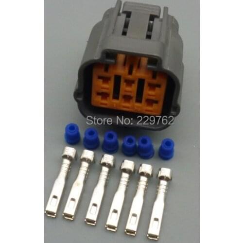 Shhworldsea 6pin 2.2mm accelerator throttle pedal electronic connector refit plug 2.2 female car waterproof socket 6195-0021