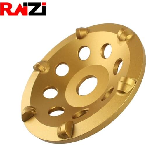 Raizi 5 inch/125 mm PCD Cup Grinding Wheel For Concrete Angle Grinder