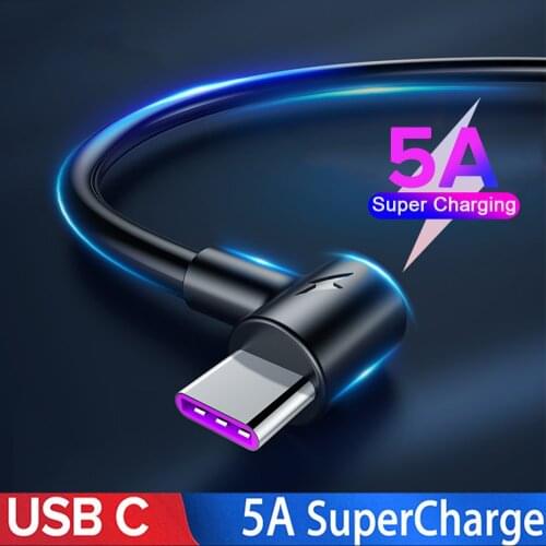 1m 2m 3m Type C USB Cable For Samsung M31s S10 S9 S8 5A Super Quick Charge For Samsung Galaxy S20 S21 S21+ Fast Charging Cord