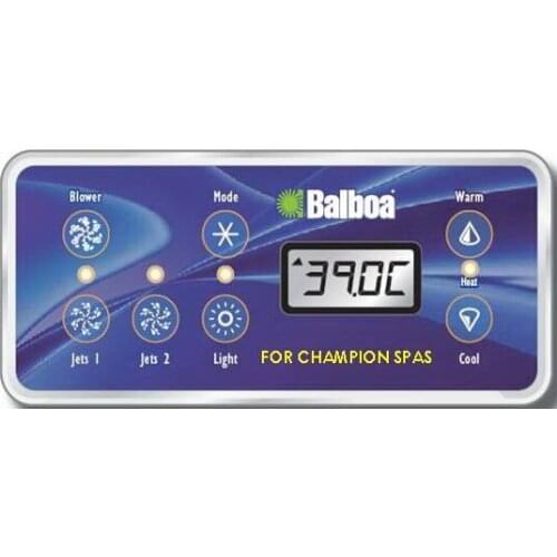 Balboa VL701D topside keypad Overlay, 8 button display panel work with GS510sz, fit old version