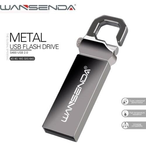 Original Wansenda Metal Pen drive 128GB USB Flash Drive 64GB Memory Stick 32GB 16GB 8GB 4GB Pendrive USB 2.0 U stick Thumbdrive