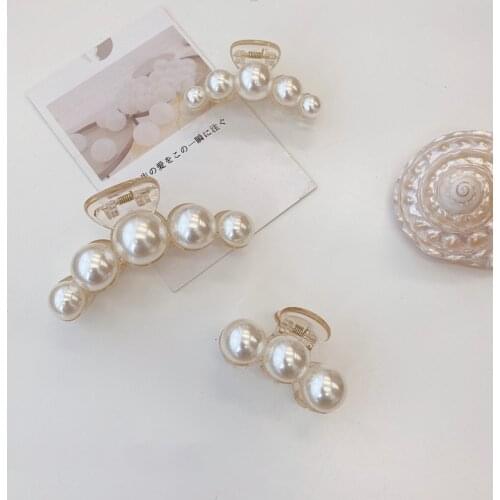 White Pearl Photo Props Scrunchie Ponytail Holder for Girls Hairpin Birthday Korean Style Fashion Hair Accessories Nice Gifts
