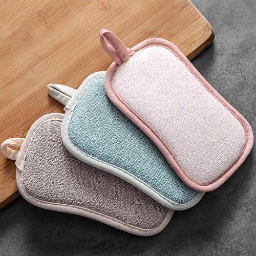1-3 Pcs Kitchen Cleaning Towel Kitchenware Brushes Anti Grease Wiping Rags Absorbent Washing Dish Cloth Accessories