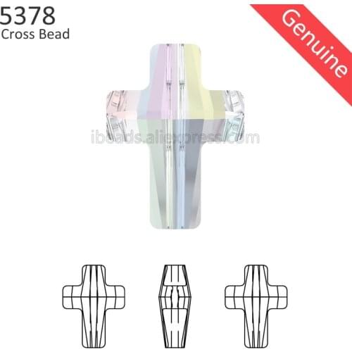 1 piece) 100% Original crystal from Swarovski 5378 Cross bead made in Austria loose bead rhinestone for DIY jewelry making 2019