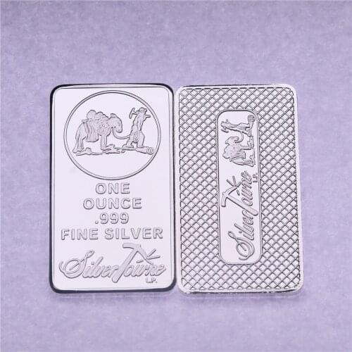 1OZ Union Metal Prospector Silver Bullion Bar Coin Collectible Replica Non Magnetic Collectible
