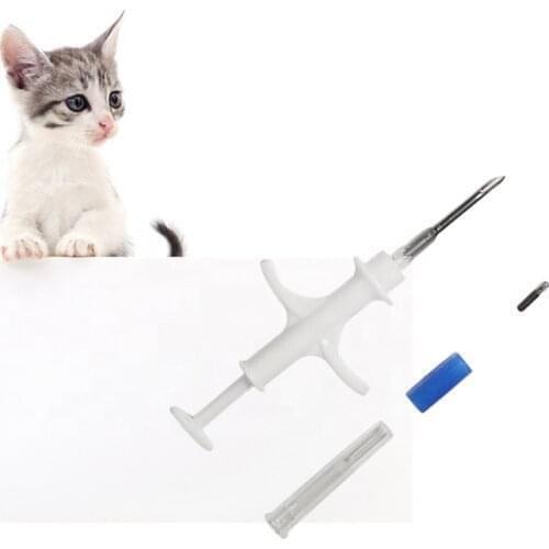100pcs 1.25x7MM rfid microchip animal mini syringe pet syringe EM4305 FDX-B 134.2KHz RFID glass tag pet animal dog tags