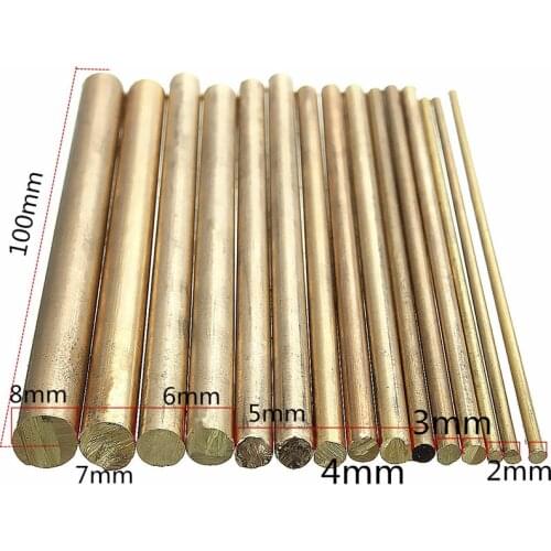 15pcs 2-8mm Welding Solder Rods Gold Sifbronze Brazing Welder Rods Brass K Gold Platinum Jewelry for Welding Tools