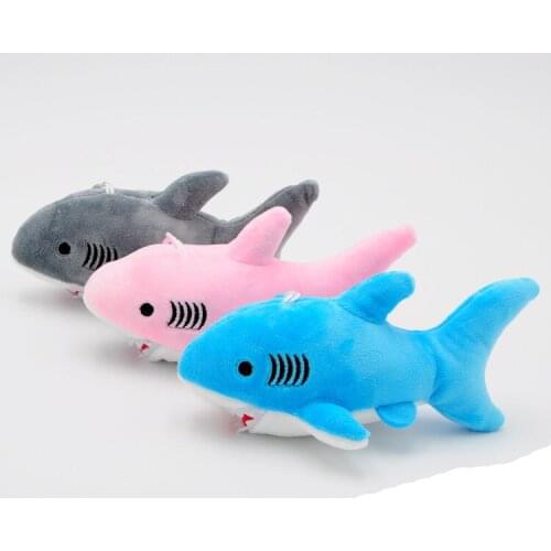 3 Pcs/set Cute Shark Plush Key Chain Pendant Toys New Arrivals Bag Hang Car Key Ring Pendant Women Kids Birthday Gift