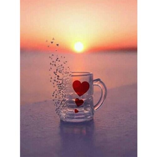 5D DIY Square Round Diamond Painting Diamond Painting Cross Stitch Mosaic Seaside Business Picture Home Decoration Gift WG2360