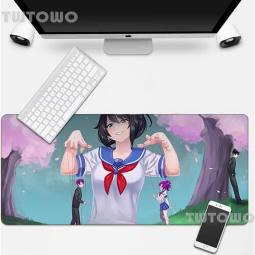 Yandere Chan Ayano Aishi HD Mouse Mat Anti-slip Anime Gamer Cartoon Art Mice Pad Office Decoration Desktop Mouse Pad Desk Mat