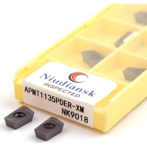 APMT1135PDER-XM NK9018 APMT1604PDER APMT1605PEER CNC Lathe Cutting Machining Tools Milling Blade Carbide Inserts High Quality