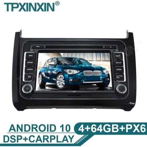 Android 10 4+64G For Volkswagen Polo 2015 2016 2017 Car Multimedia Player GPS Navigation WIFI IPS Screen Player