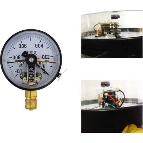 YXC-100 4'' -0.1MPa 30VA Electric Contact Vacuum Pressure Gauge Water Pump Pressure Magnetic Assistant Control Equipment