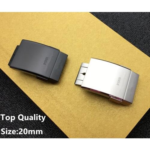 Brand quality Black Stainess Steel Buckle For Breitling Watchband 20mm Polishing Double Click Clasp watch band strap 1884 tools