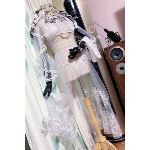 [Customized] Anime Game Azur Lane HMS Formidable White Marriage Wedding Dress Cosplay Costume Halloween Party Uniform For Women