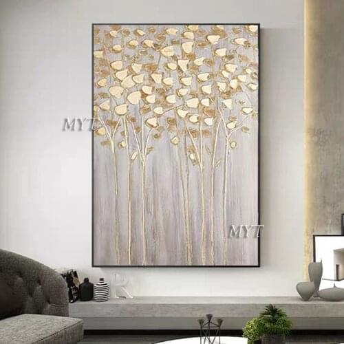 Palette Knife Texture Flower Oil Painting Canvas Art 100% Hand-painted Wall Decoration Abstract 3D Thick Floral Painting Picture