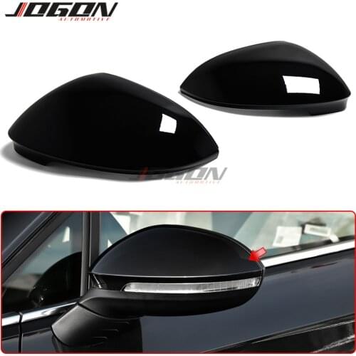 For VW Golf 8 MK8 VIII GTI R GTE GTD 2020 2021 Gloss Black Side Wing Rear View Mirror Cover Shell Cap Trim Add-on Replace