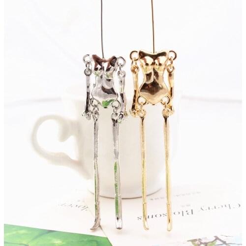 Trendy 12 pieces/lot Hot Sale Top Quality Christmas Gift Silver Gold Necklace Findings With Alloy Nude Women DIY Accessories