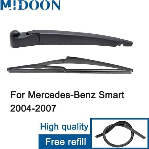 MIDOON Car Rear Wiper Blades Back Window Wipers Arm For Mercedes-Benz Smart For Four Hatchback (2004-2007) 270mm Windscreen Blad