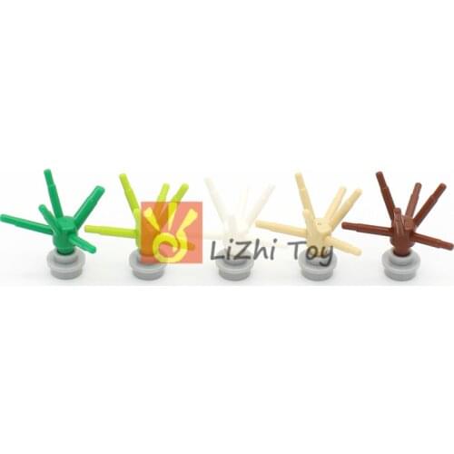 Moc 19119 Plant Flower Stem with Bar and 6 Stems Garden landscape City Street View Scene Building Blocks Bricks Compatible with