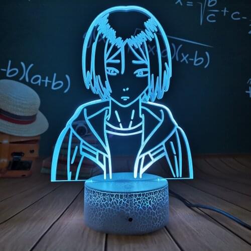 Haikyu Kozume Kenma Shoyo Nishinoya Night Light 3D Led Anime Lamp Bedroom Decor Kids Children Girl Birthday XMAS Gift Lighting