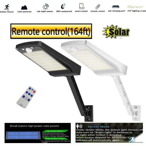 Newest 56 LED Solar Power Street Light PIR Motion Sensor Lamps Garden Security Lamp Outdoor Waterproof n