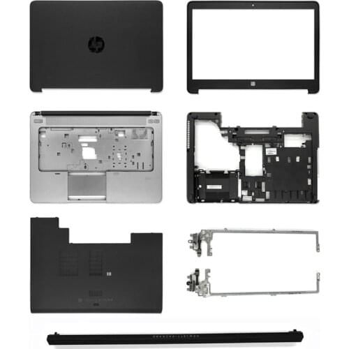 New For HP ProBook 640 645 G1 Laptop LCD Back Cover/Front Bezel/Hinges/Palmrest/Bottom Case/Hinge Cover Top Back Case Black