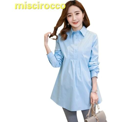 Maternity Clothes Long-sleeved Cotton Pregnant Women Shirt Spring Autumn Women Shirt Big Size Maternity Tops Women Clothing