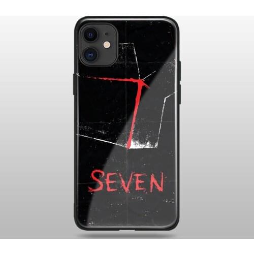 Seven Se7en movie poster soft silicone tempered glass For iPhone SE 6 6s 7 8 Plus X XR XS 11 Pro Max phone case cover shell