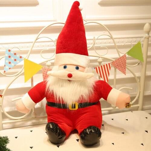 Christmas plush bearded Santa Claus doll company event interior decoration holiday gift doll
